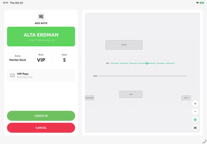 Access Stack · Access Stack QR scan result. Demonstration data.