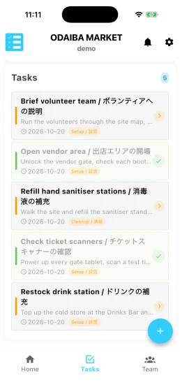 Task Stack · Task Stack task list and task details. Demonstration data.